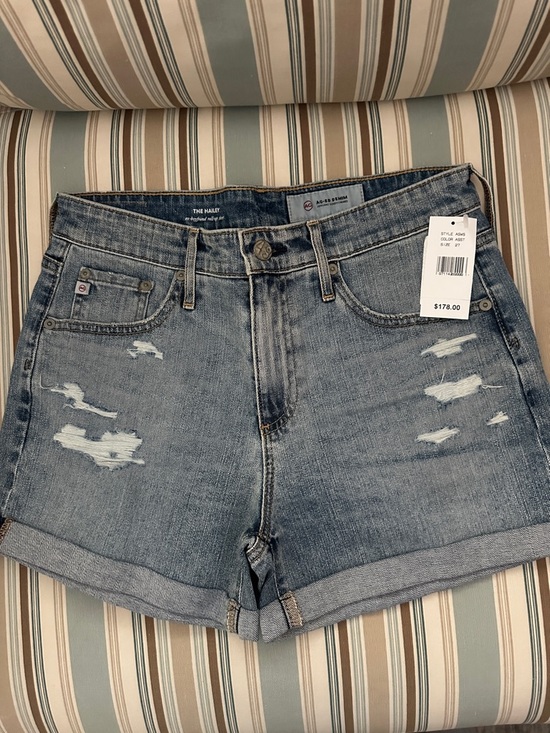 Ag Adriano Goldschmied Pants - AG Adriano Goldschmied Blue Jean Shorts